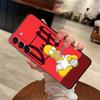 Black Soft Phone Cover Case for Samsung Galaxy A32 A25 A71 A41 A35 A26 A72 A24 A55 A36 A23 A53 A51 A73 A22 A52 Funny Homer