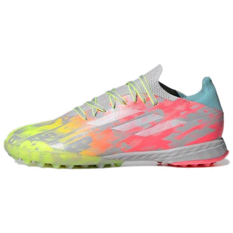 

Adidas X Speedflow .1 Round Toe High-End Low-Top TF (Rubber Studs) Slip-Resistant Durable Fit Soccer Shoes Men Soccer Shoes Silver Pink Yellow GX3771