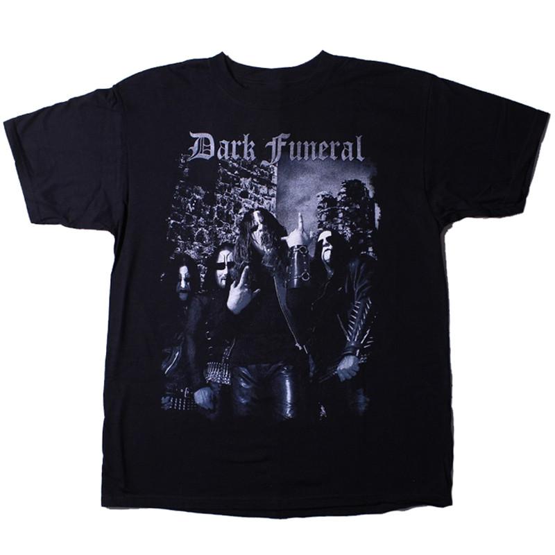 Dark Funeral Band Members Black T-Shirt Cotton Full Size Unisex T-Shirt XXXL