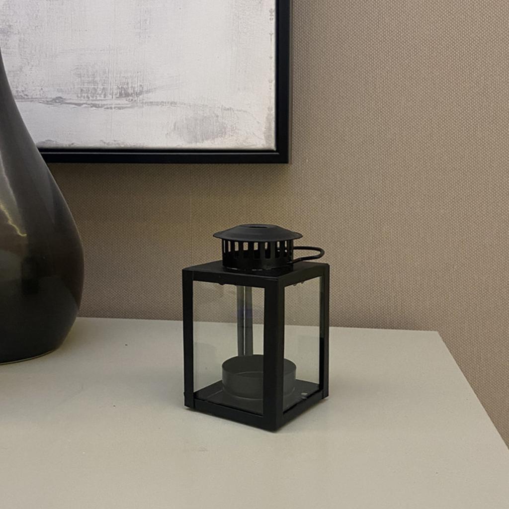 5 Stück Handlaterne Kerzenständer Teelicht Kerzenhalter Schmiedeeisen Tragbarer Kerzenhalter für Tischplattengebrauch