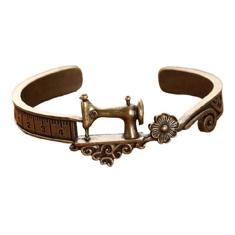 

Creative Sewing Machine Shape Alloy Bracelets Sewing Machine Shape Bangle Unisex Handcrafted Festival Wear Accessory 1