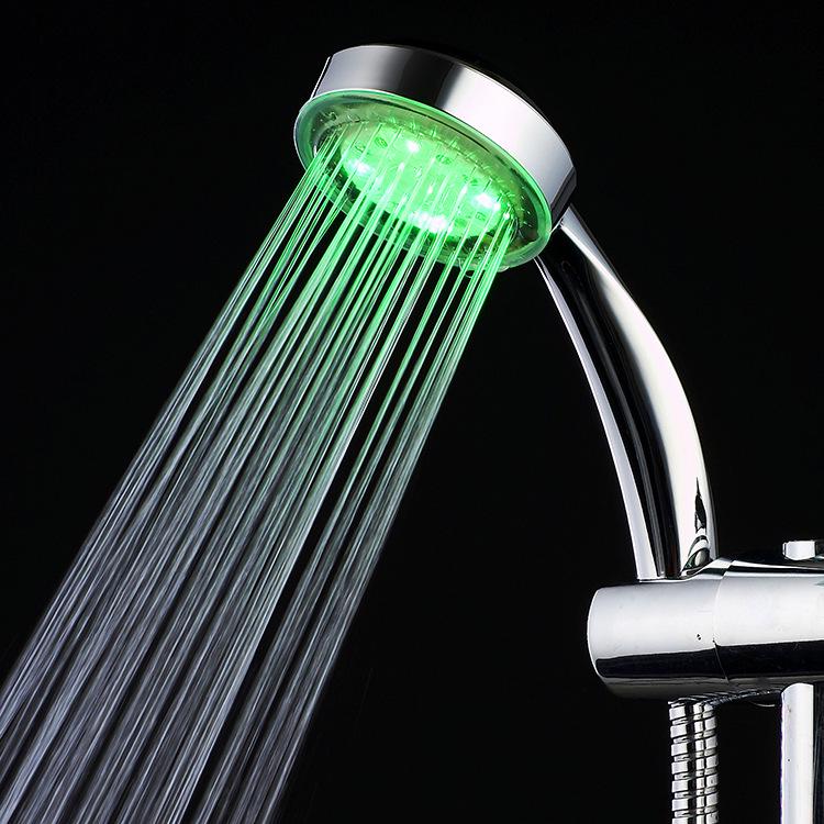 LED Shower Head: Seven-Color, Self-Changing, Battery-Free, Handheld, Water-Saving