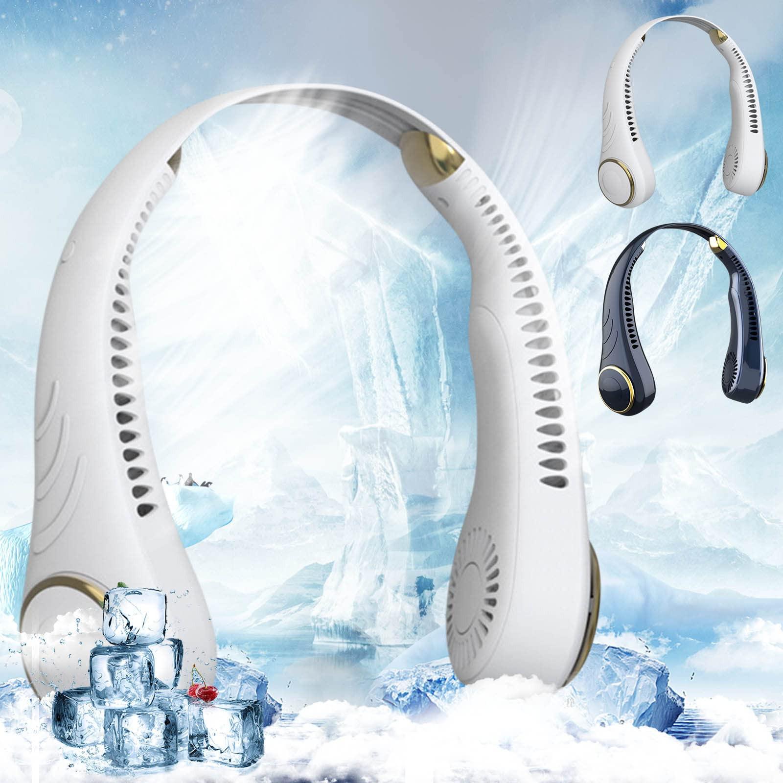 

Летние портативные шейные вентиляторы Mini Bladeless Hands-free USB Rechargeable Silent Wearable Personal Fan для занятий спортом на открытом воздухе Путешествия Кемпинг Офис