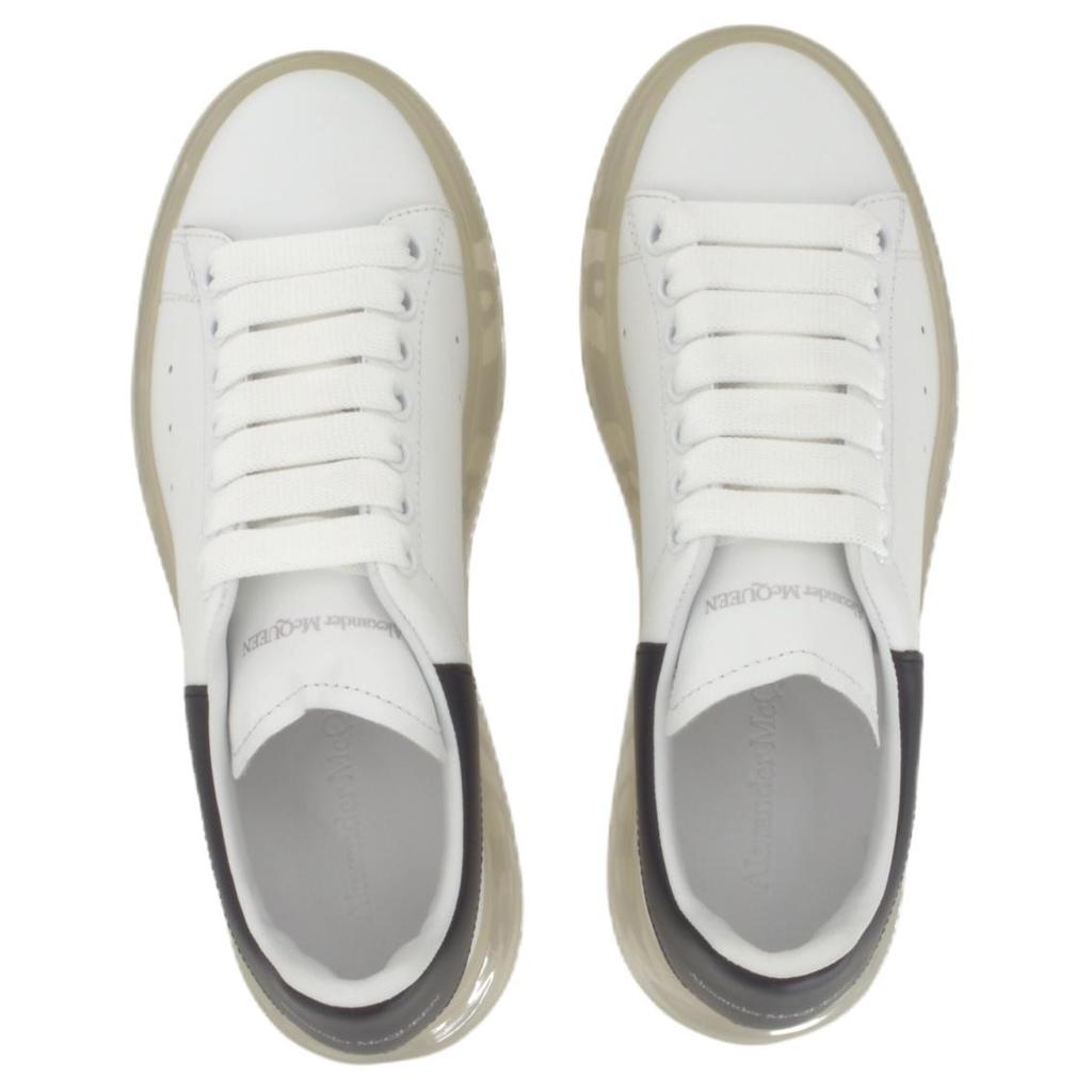 (WMNS) Alexander McQueen Oversized Transparent Sole Sneaker 'White Black' Women's 611698WHX989061