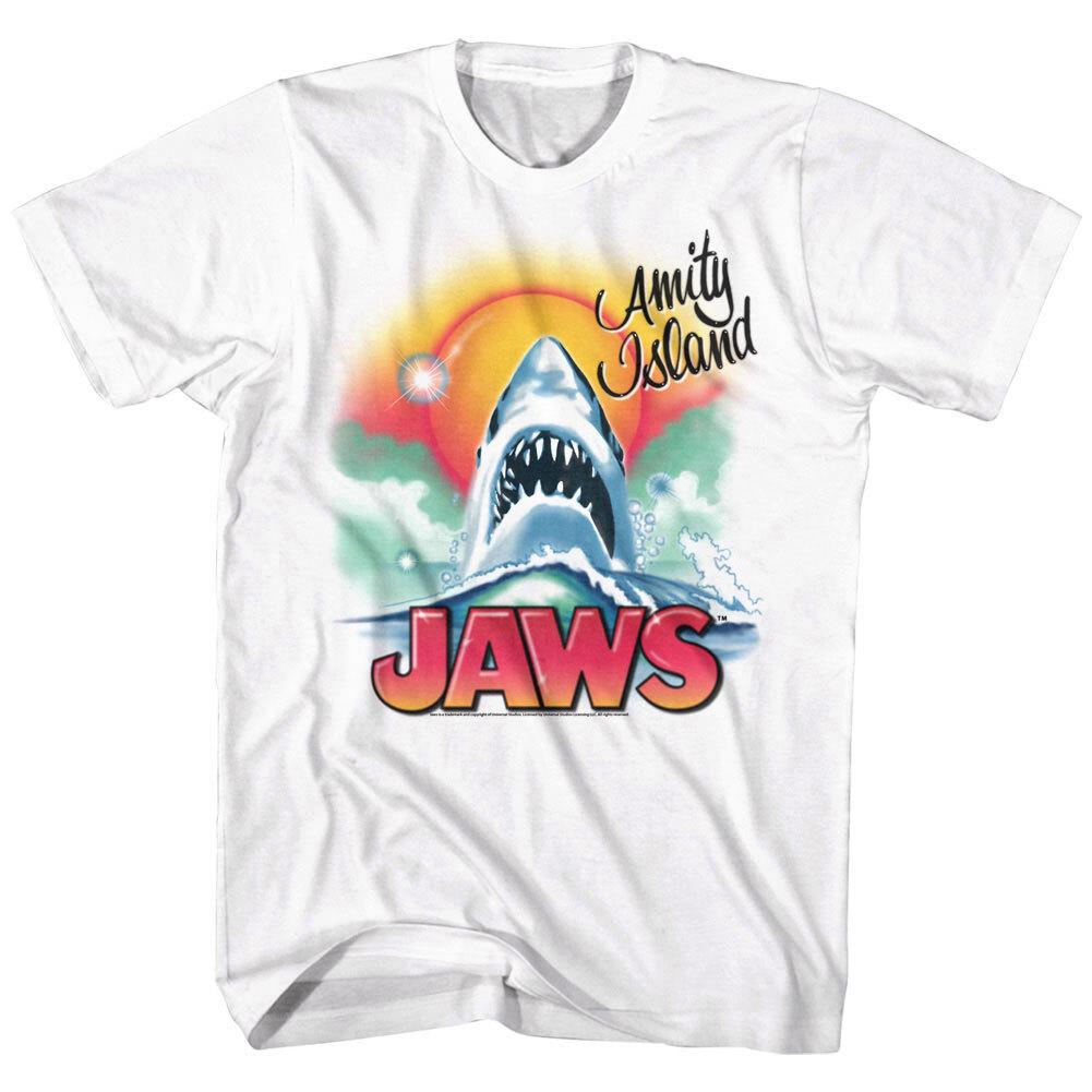 Jaws Airbrush Graffiti Shark Men T Shirt XXXXL