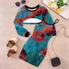 Girls Cartoon 2 Piece Outfits, Long Sleeve Crop Top + Spaghetti Strap Bodycon Dress, Vintage Oil Print Party Dress Set