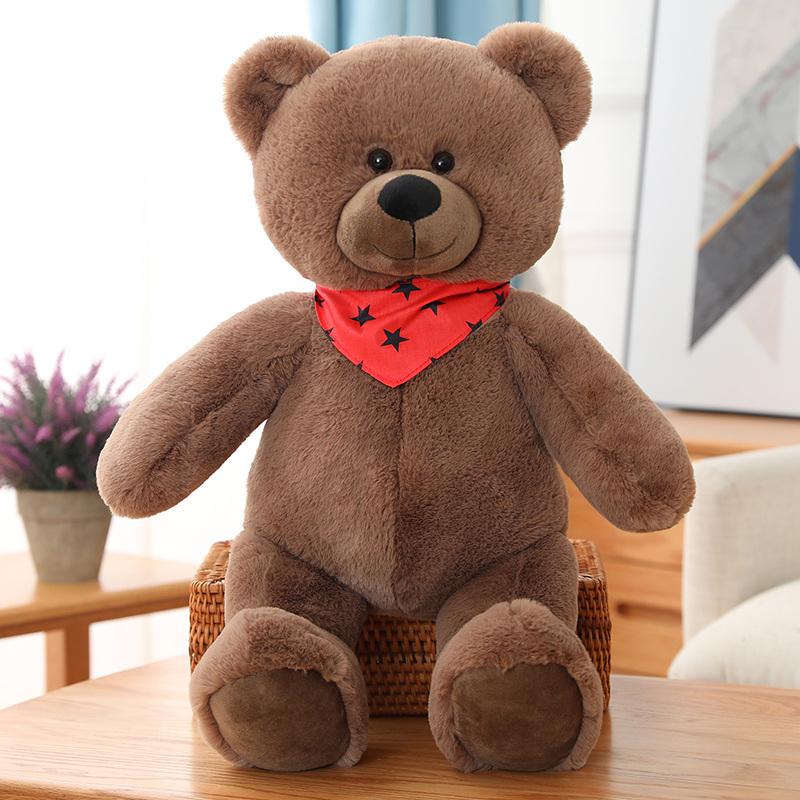 Custom Size Eco-Friendly PP Cotton Teddy Bear Plush Stuffed Animal Toy with Super Soft Plush for Adults-Stress Relief