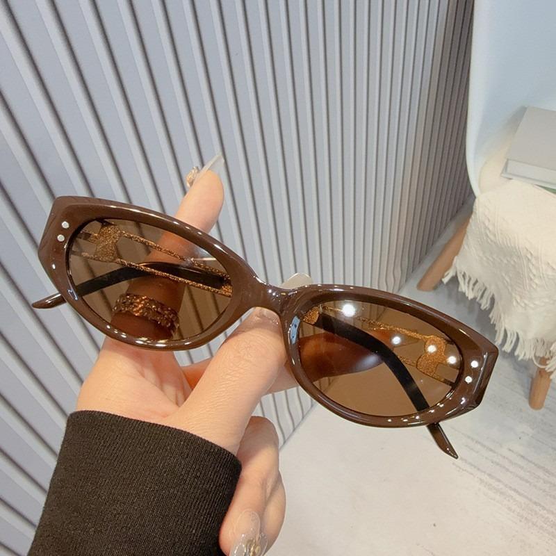 Cat Eye Sunglasses Kunst Casual Versatile Korean Version Women's Sunglasses Sunscreen Advanced Sense