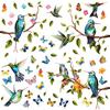 Cute Bird And Butterfly Glass Door Window Wall Stickers For Children'S Room