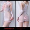 Seductive Open Crotch Fishnet Bodysuit for Men and Women - Black Role Play Lingerie Stockings