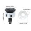 Toilet Push Button Adjustable Top Push Button Toilet Tank Button Replacement for Most Double Flush Toilet Durable