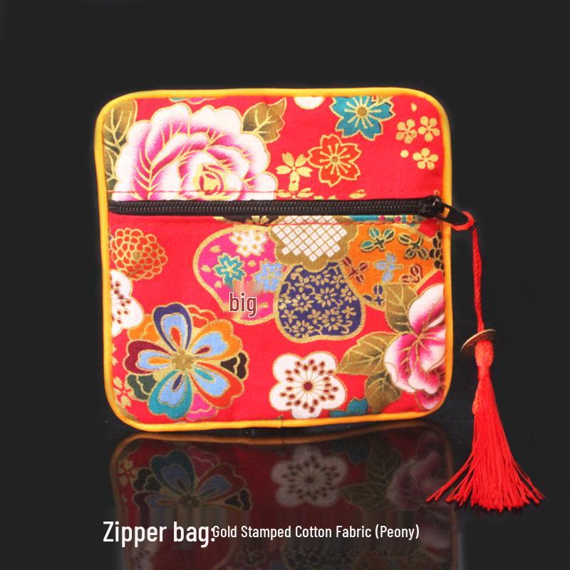 Chinese Osmanthus Embroidered Silk Brocade Sachet - Ethnic Style