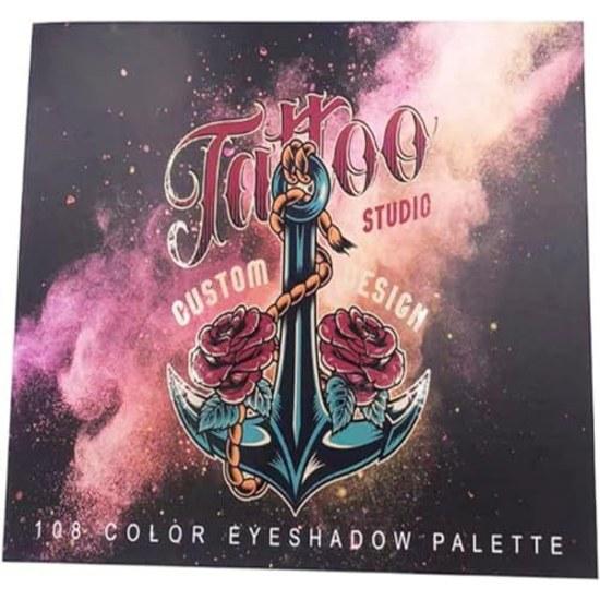 108-color Professional Eyeshadow Palette Matte Shimmer Color Eyeshadows Highly Pigmented Waterproof Long-lasting Nude Eye Makeup Set