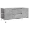 VidaXL Table basse gris béton 102x44,5x50 cm bois d'ingénierie 831000