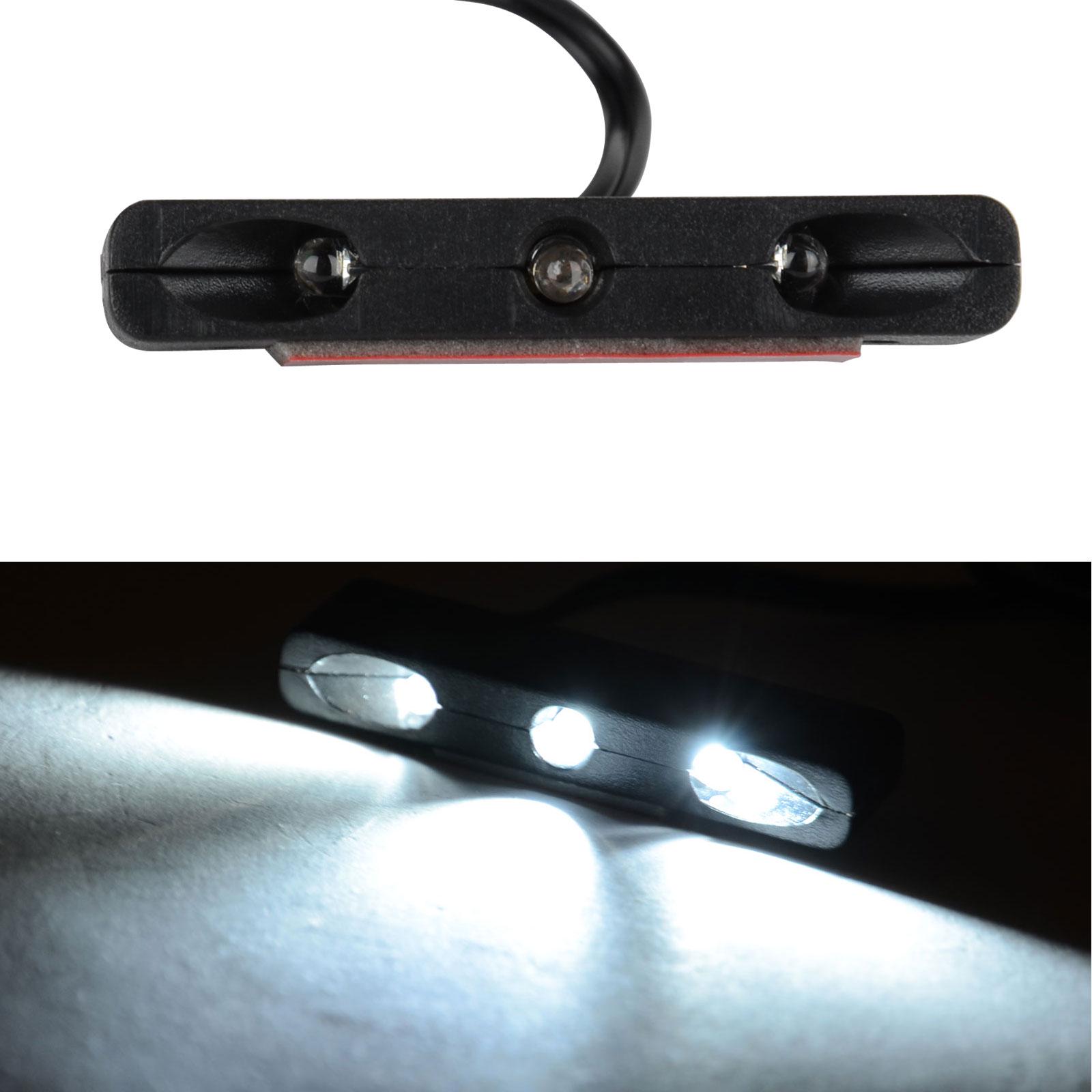 

Pdtoweb Белый свет 12V Высокая яркость 3LED Свет номерного знака автомобиля мотоцикла