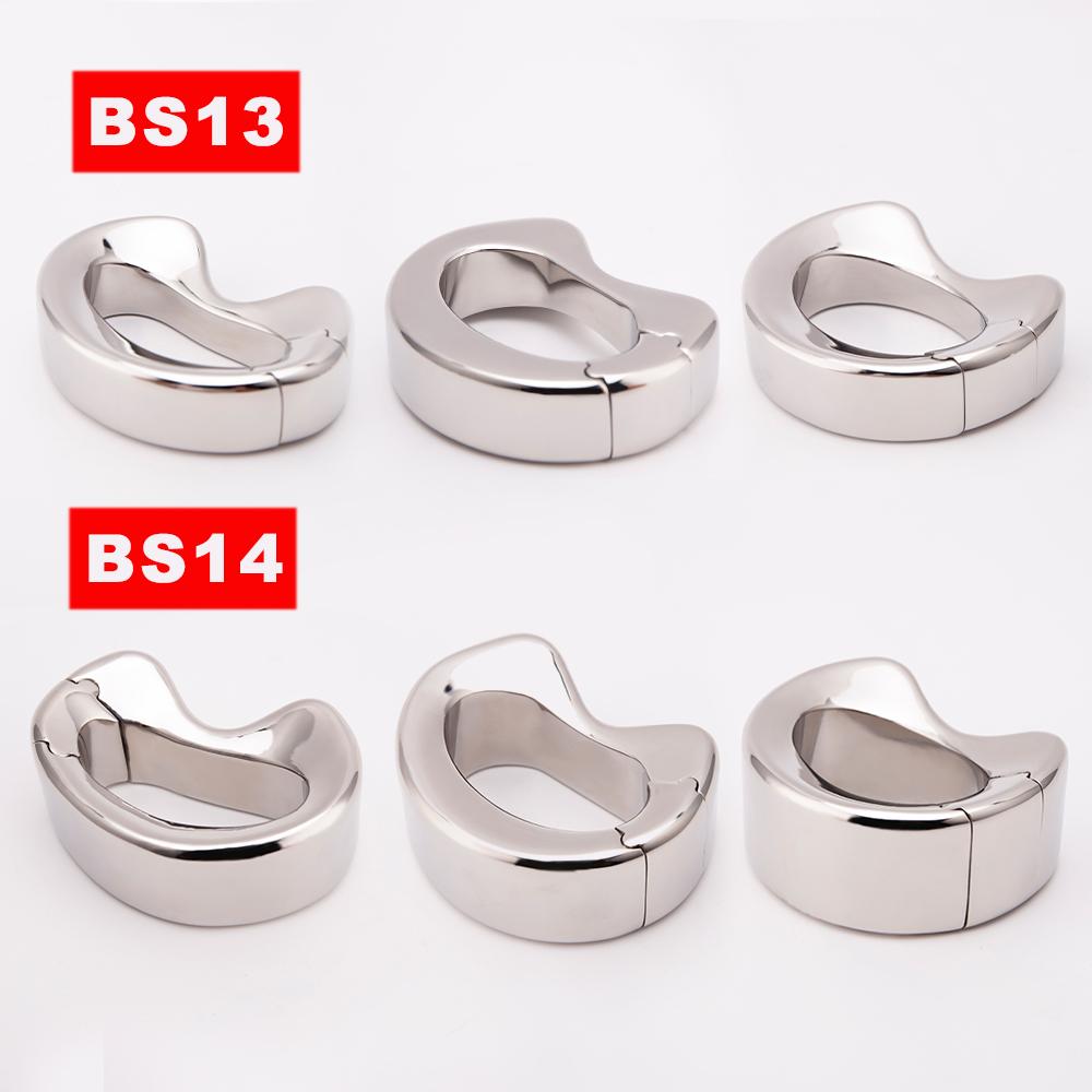 Male Heavy Duty Ball Stretcher Metal Scrotum Pendant Testis Weight Cock Ring Penis Restraint Stainless Steel Sex Toys For Men