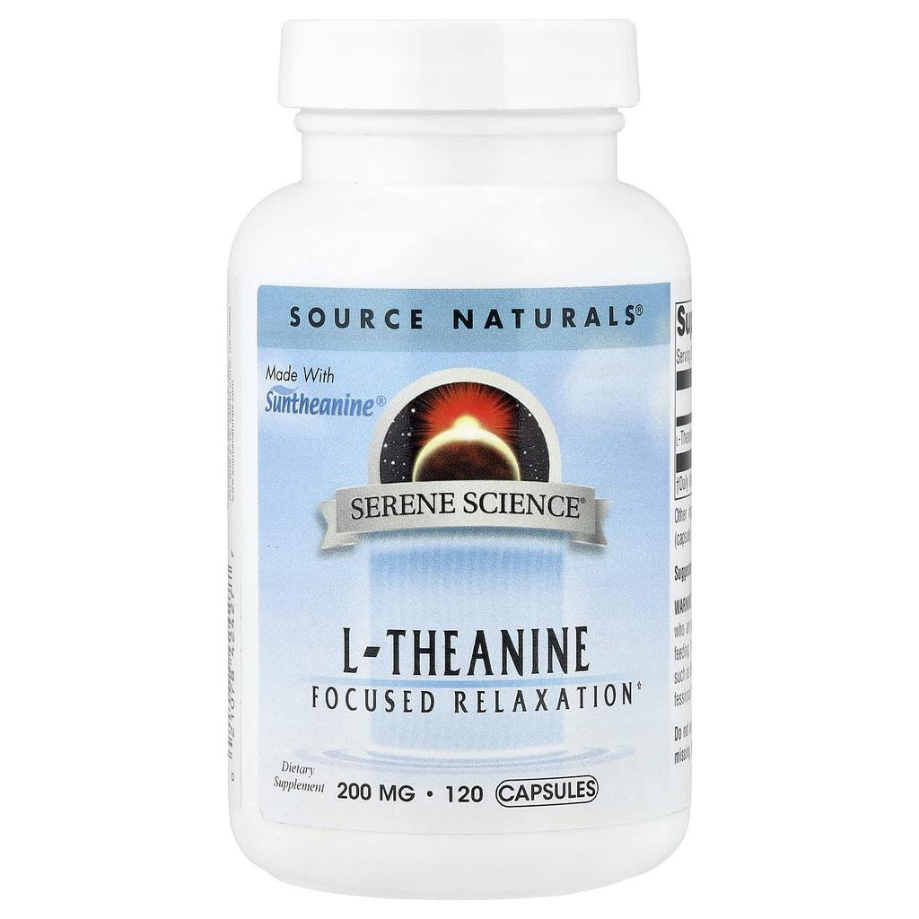 Source Naturals L-Theanine, 200 Mg, 120 Capsules