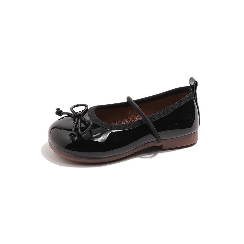 Spring Summer Children Ballet Shoes Glossy Trend Girls Leather Shoes Soft Princess Versatile Kids Fashion Flat Loafers Classic