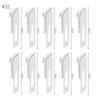 10pcs Knife Blades NO.10/11/12/15/18/20/21/22/23/24/25/60 Metal Engraving Repalce Blades DIY Wood Carving Fruit Sculpture Cutter
