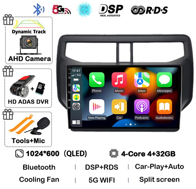 Android 14 Auto Car Radio For Toyota Rush Daihatsu Terios 2017 2018 2019 2020 Multimedia GPS Navigation Stereo Player Head Unit