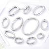 2pcs/1pc Stainless Steel Spring Lobster Clasp Oval Clasp for Keychain Keyring Carabiner Key Holder Jewelry Making DIY No Fade