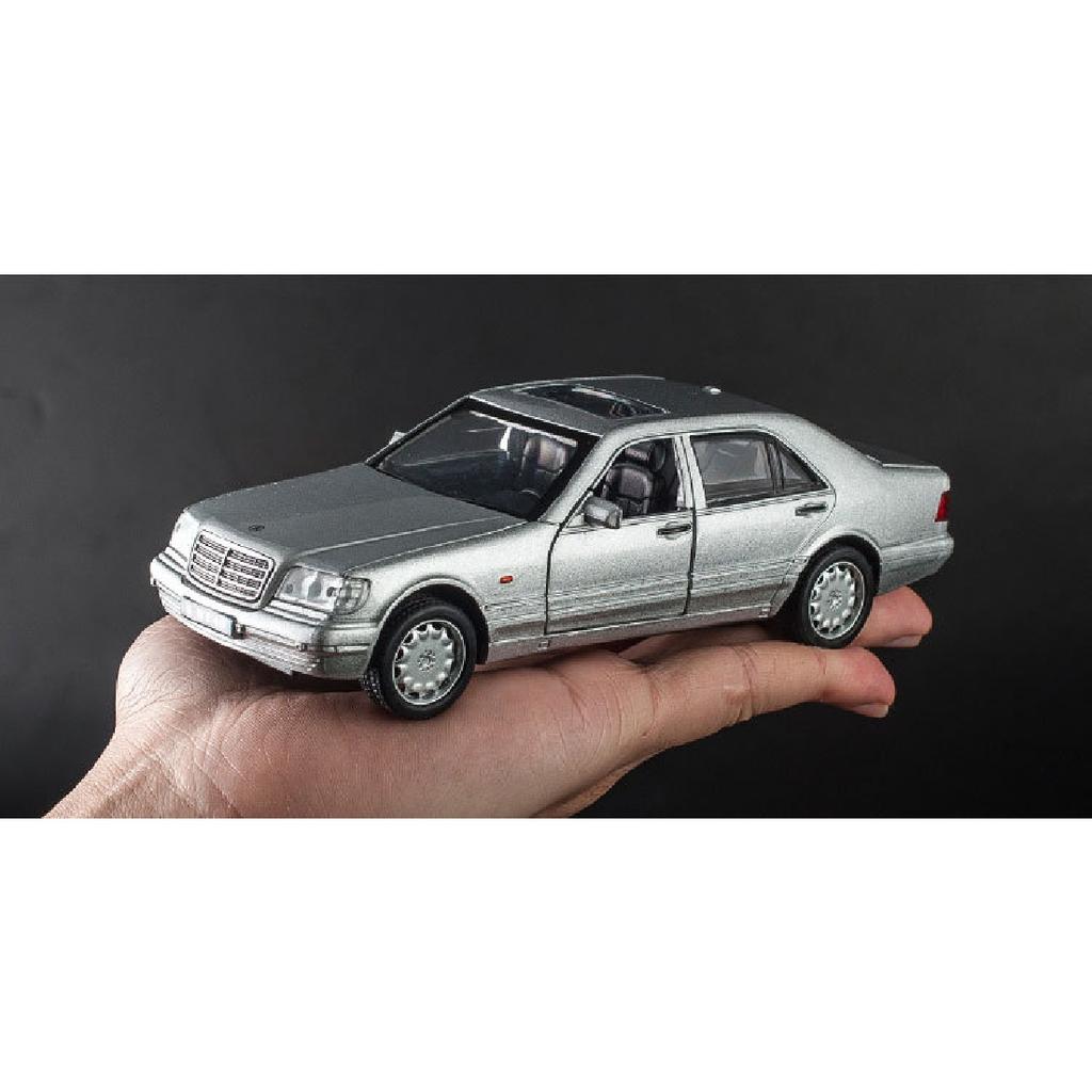 Mercedes-Benz S W140 1:32 Alloy Model Car Sound Light Pull-back Light Sound Alloy Vehicle Model For Children Boy