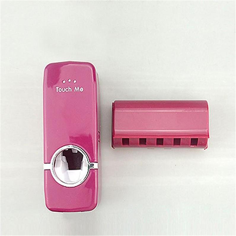 Automatyczny dozownik pasty do zębów do montażu na ścianie odporny na kurz uchwyt na szczoteczki do zębów uchwyt ścienny do przechowywania zestaw akcesoriów łazienkowych wyciskacz