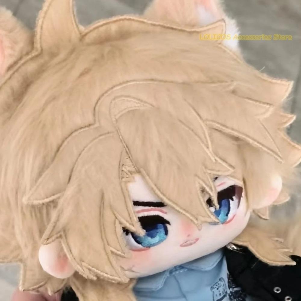 Spiel Genshin Impact Anime Varka 20cm Anime Cartoon Figur Modell Maumet Marionette Verkleiden Kissen Figuren Plüsch Lustiges Geburtstagsgeschenk