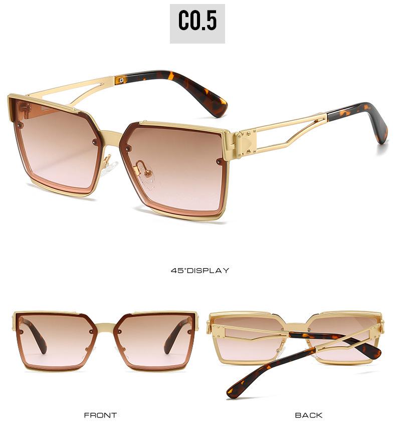 High-End Square Frame Sunglasses with UV Protection for Men and Women – Stylish and Versatile