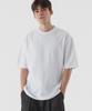 PIANER Cool Cotton Oversized Crew Neck Short Sleeve T-Shirt (White)