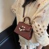 2026 New Kelly Bag Fashion Women's Handbag Versatile Messenger Bag Small Square Bag Textured Shoulder Bag Women