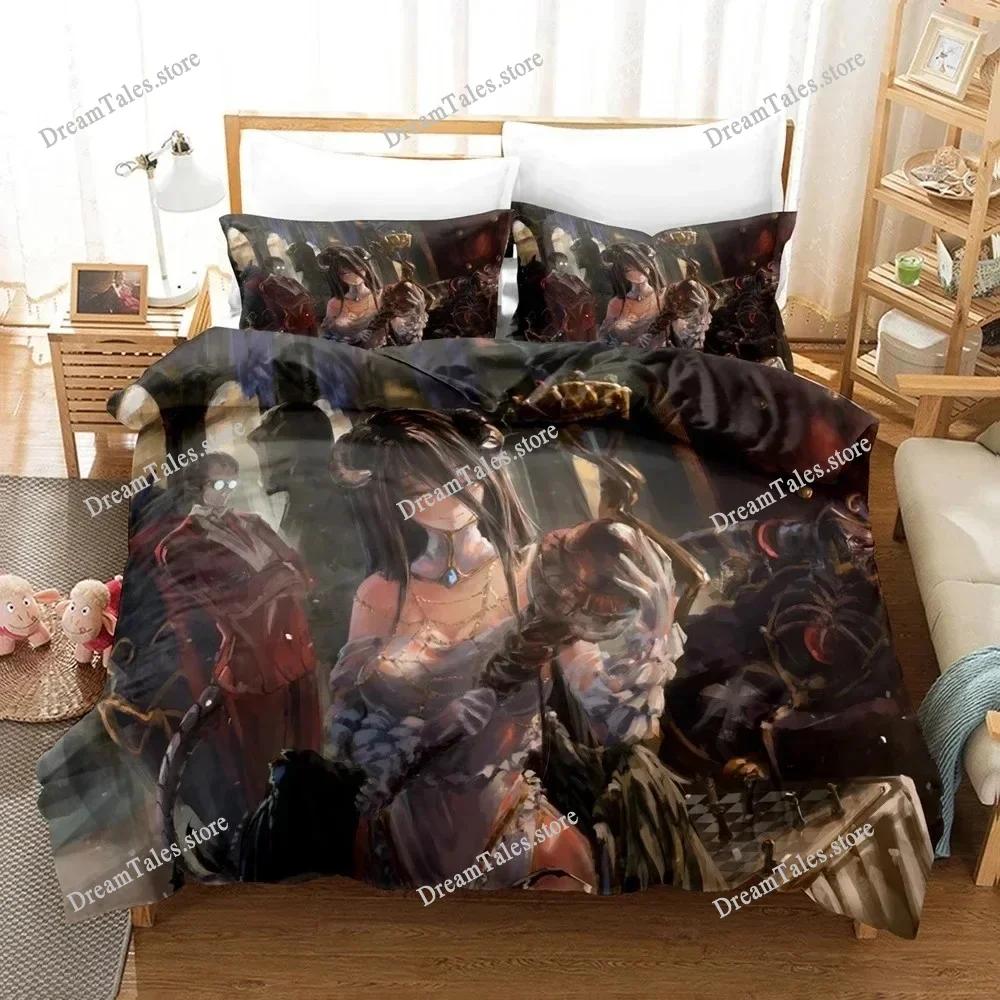 3D Printed Anime The OVERLORD Bedding Set Boys Girls Twin Queen Size Duvet Cover Pillowcase Bed Kids Adult Home Textileextile369