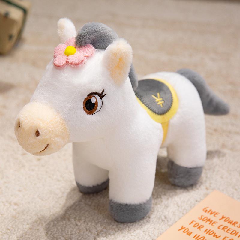 

2026 Year of the Horse Lucky Plush Pony Pillow Mascot Doll 30cm (0.12kg) білий