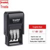 Trodat 4810 Self-Inking Date Stamp, 3.8x20mm, Adjustable, Chinese & English Dates