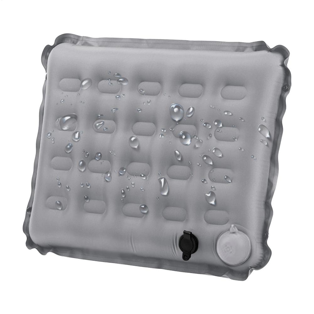 

Bleacher Seat Cushion With Reflective Strip Self Inflating Support Portable Self Inflating Seat Cushion For Outdoor Camping сірий