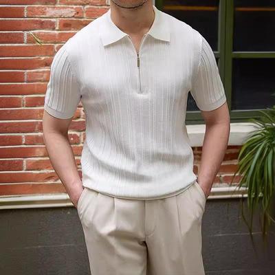 Herren 2024 Slim-Fit Kurzarm-Poloshirt - High-End Casual Sommer Oberteil mit Kragen