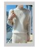 Women's Wool Cashmere Half-High Collar Sweater - Autumn & Winter Versatile Knit Pullover