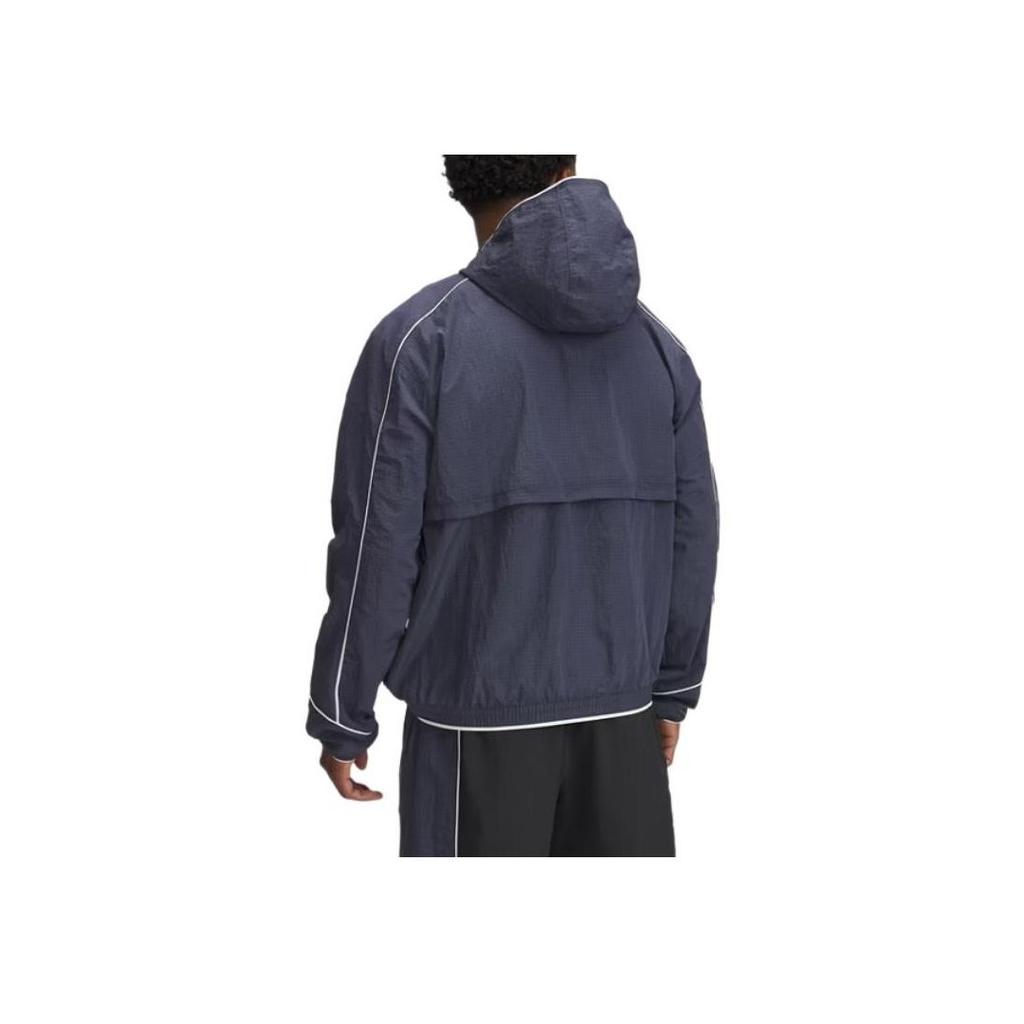 Under Armour Run 96 Storm Jacket Men Rain-Gray Dark-Gray White-Quartz 1389825-044