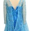 Frozen Girls' Elsa Sequin Mesh Long-Sleeve Formal Dress