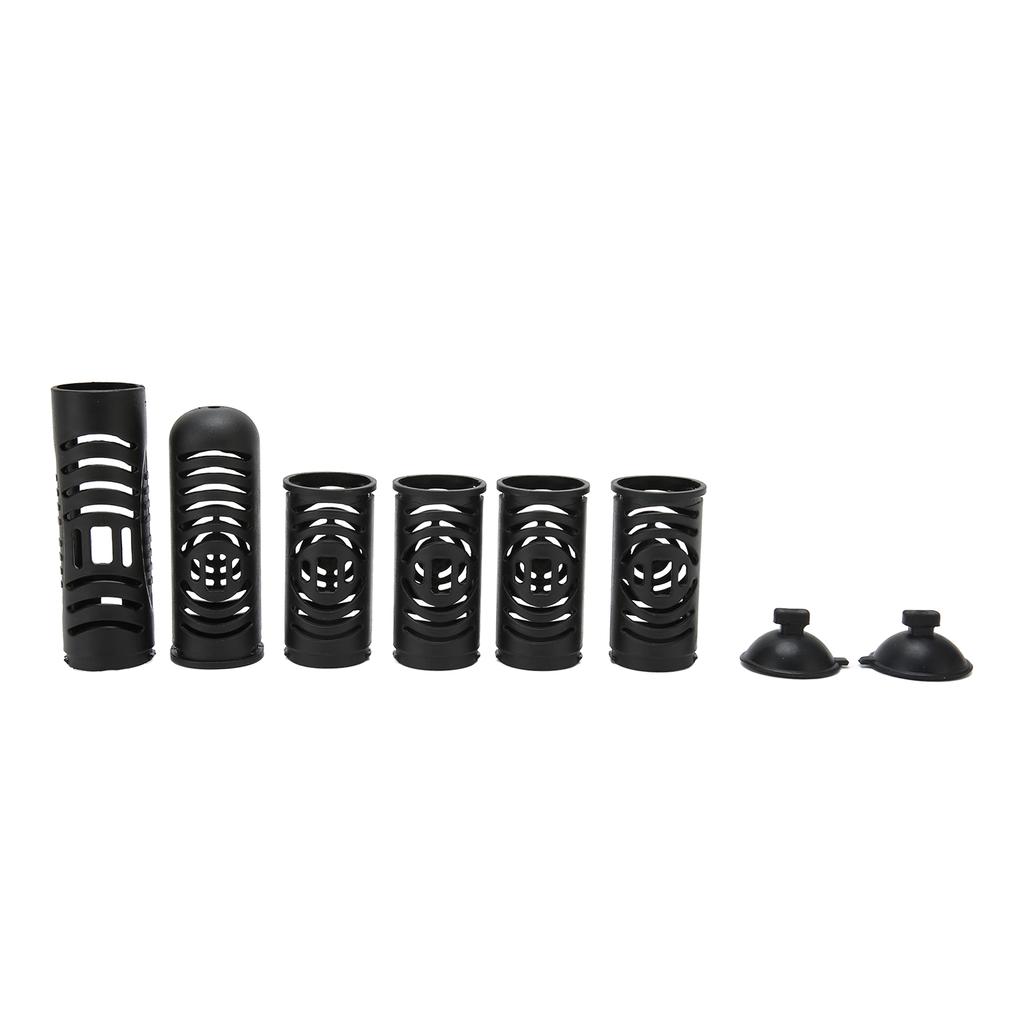 Fish Heater Guard Explosion Proof High Temp Resistant Detachable 6 Sections Aquarium Heating Rod Sleeve