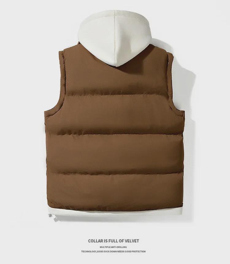Men's Winter Casual Thick Cotton Vest - Warm, Trendy, and Handsome Waistcoat
