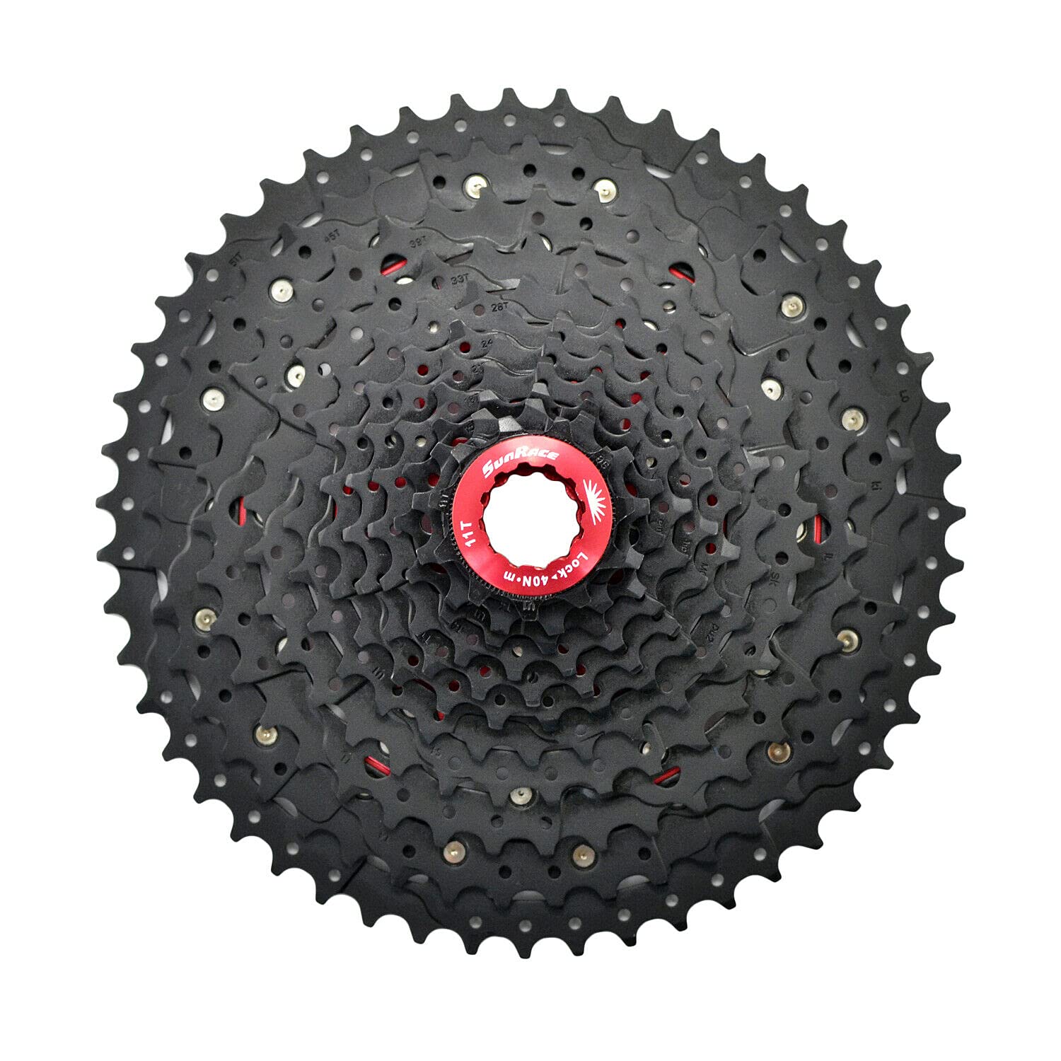 

Широкоформатная кассета SunRace CSMX8 11 11-51T, скоростная, черная, ST2464-N