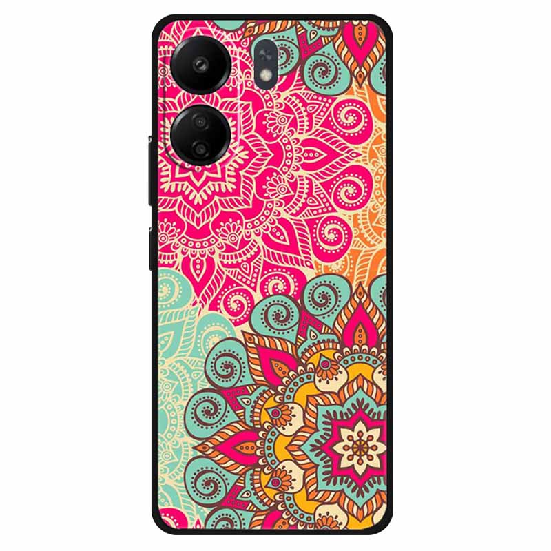 Funda For Xiaomi Poco C65 Case Soft Lion Wolf Black Shockproof Back Cover for Poco C65 C 65 Soft Case Poco C65 Cool Soft Bumper