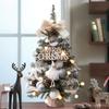 DIY Mini Christmas Tree Set Desk Home Office Hotel Window Decor 45cm 60cm PET Artificial Xmas