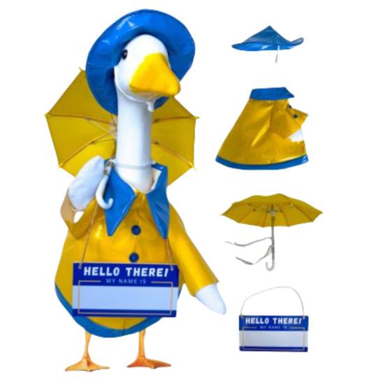 Goose Costume Hawaiian Style Summer Porch Goose Outfit Creative Decorative Clothing