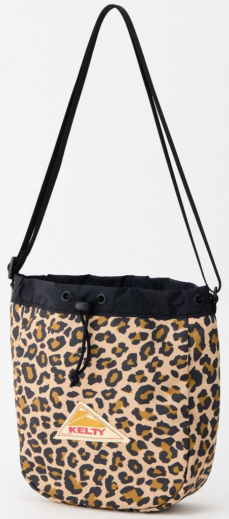 Kelty Outdoor Shoulder Bag ES KINCHAKU SHOULDER 23cm X 20cm X 7cm Gold Leopard 3259270826