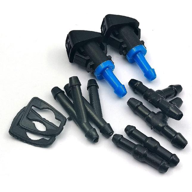 28932-ZL00A Windshield Washer Nozzle kit Compatible with Nissan FRONTIER 2009-16, PATHFINDER 2009-12,XTERRA 2009-15(Pack of 2)