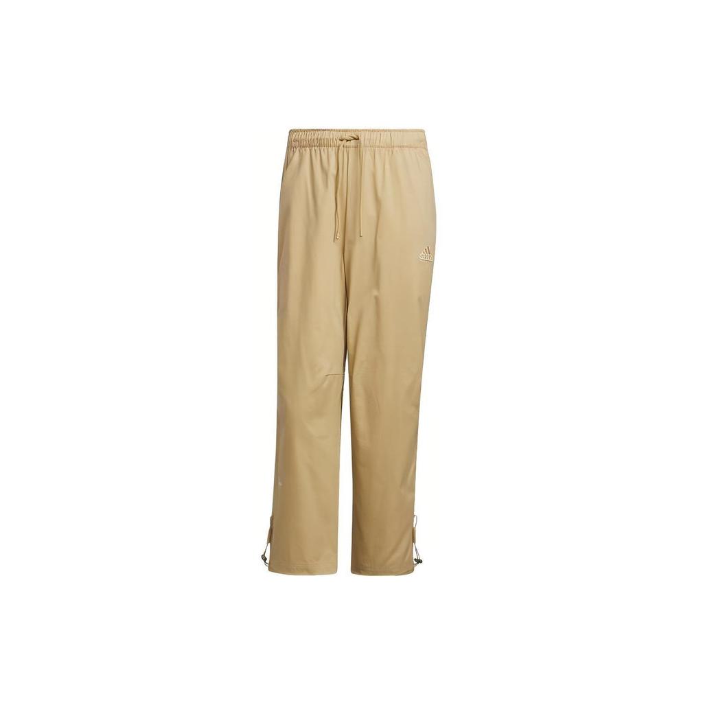 Adidas Wide Woven Track Pants With Plain Logo Men Bottoms Light-Khaki IT3948