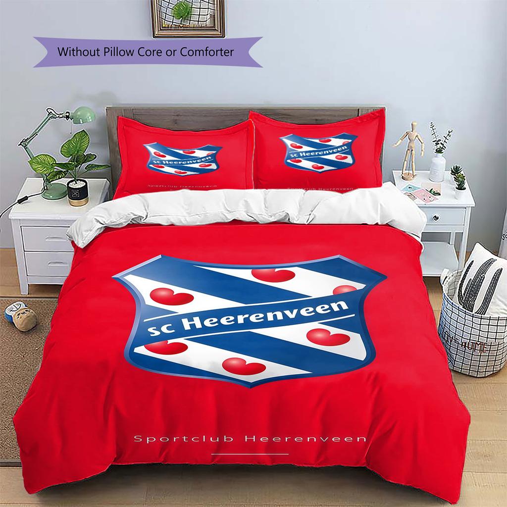 Heerenveen Pattern Bedding Home Decoration Birthday Gift ( 1 Duvet Cover + 2 Pillowcase, Without Core),fan Merchandise.