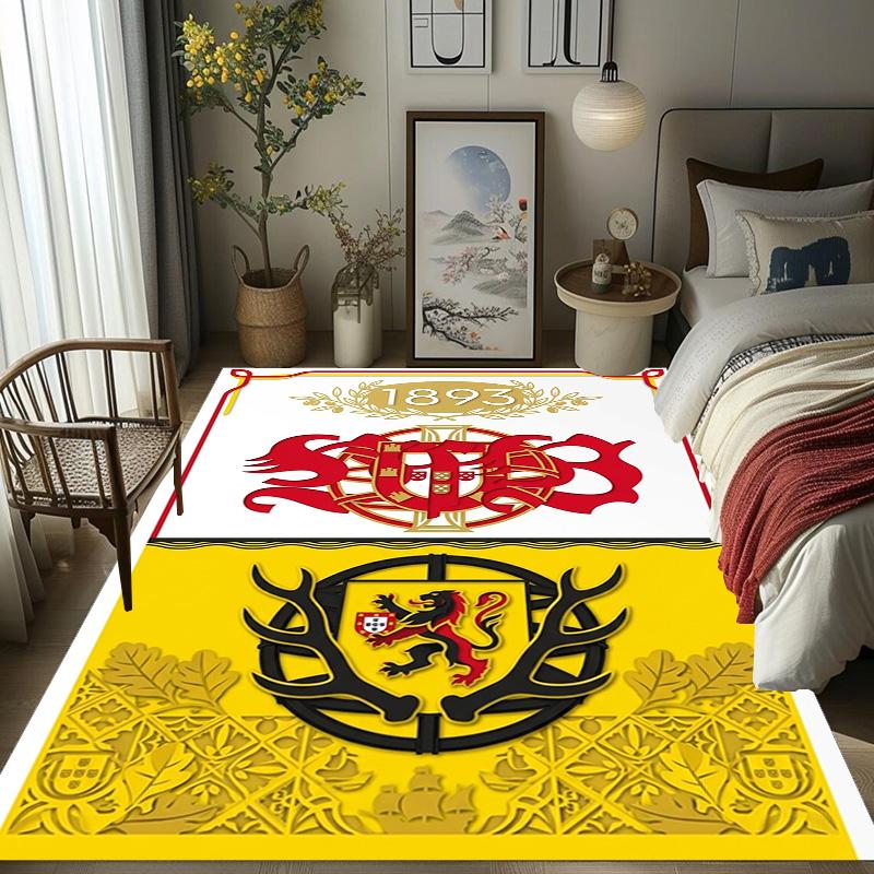 Royal Heraldry Ornate Design carpet printing Home Decor Christmas gifts Dormitory decoration Fashion